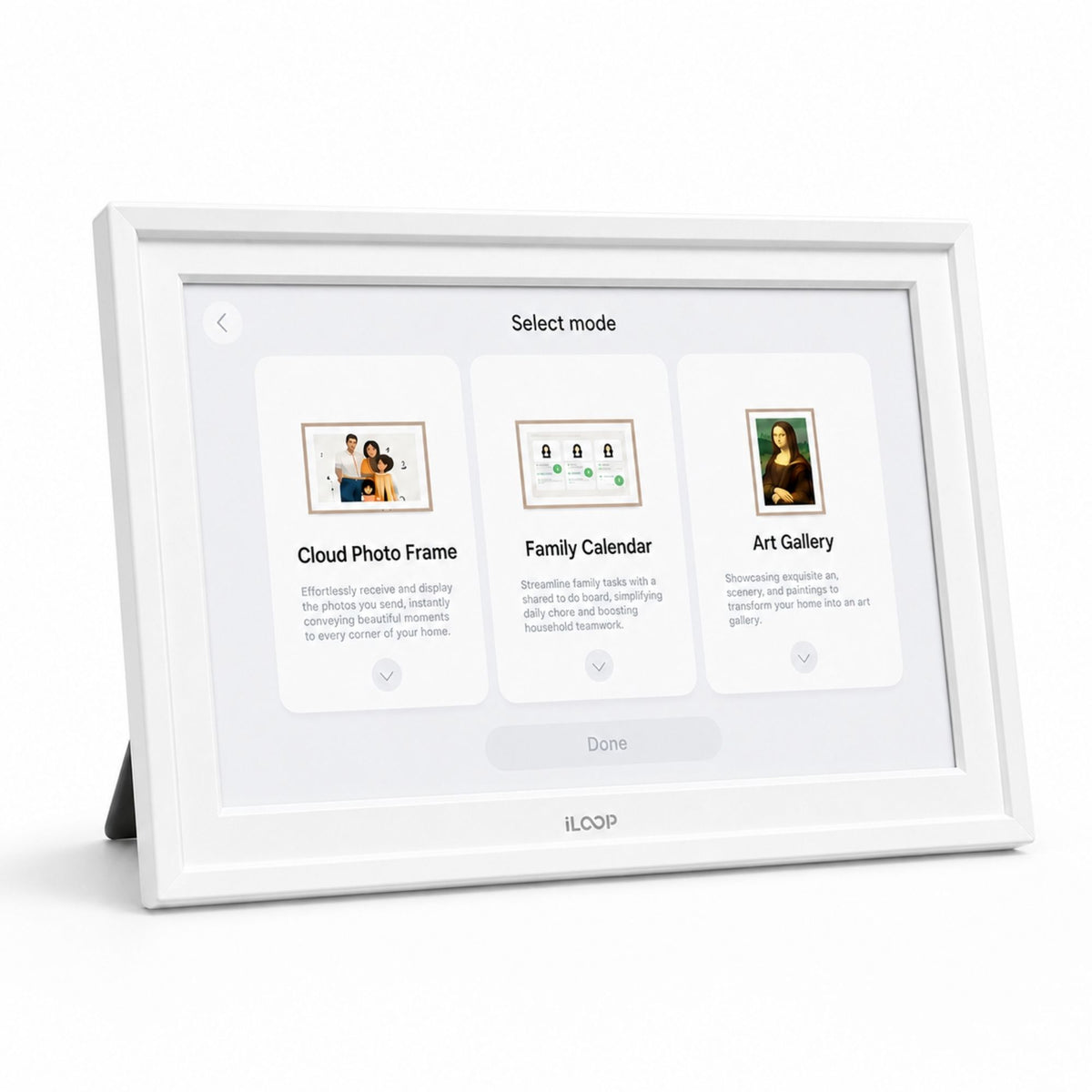 iLoop 15.6” Digital Calendar 32GB | 3 Modes: Calendar, Wi-Fi Photo and Video Frame & Art Gallery | Touchscreen
