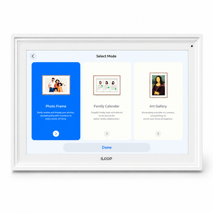 iLoop 15.6” Smart Digital Calendar Pro | 32GB Internal Memory | FotoCube Ai Voice Command | Chore Chart, Photo & Video Frame